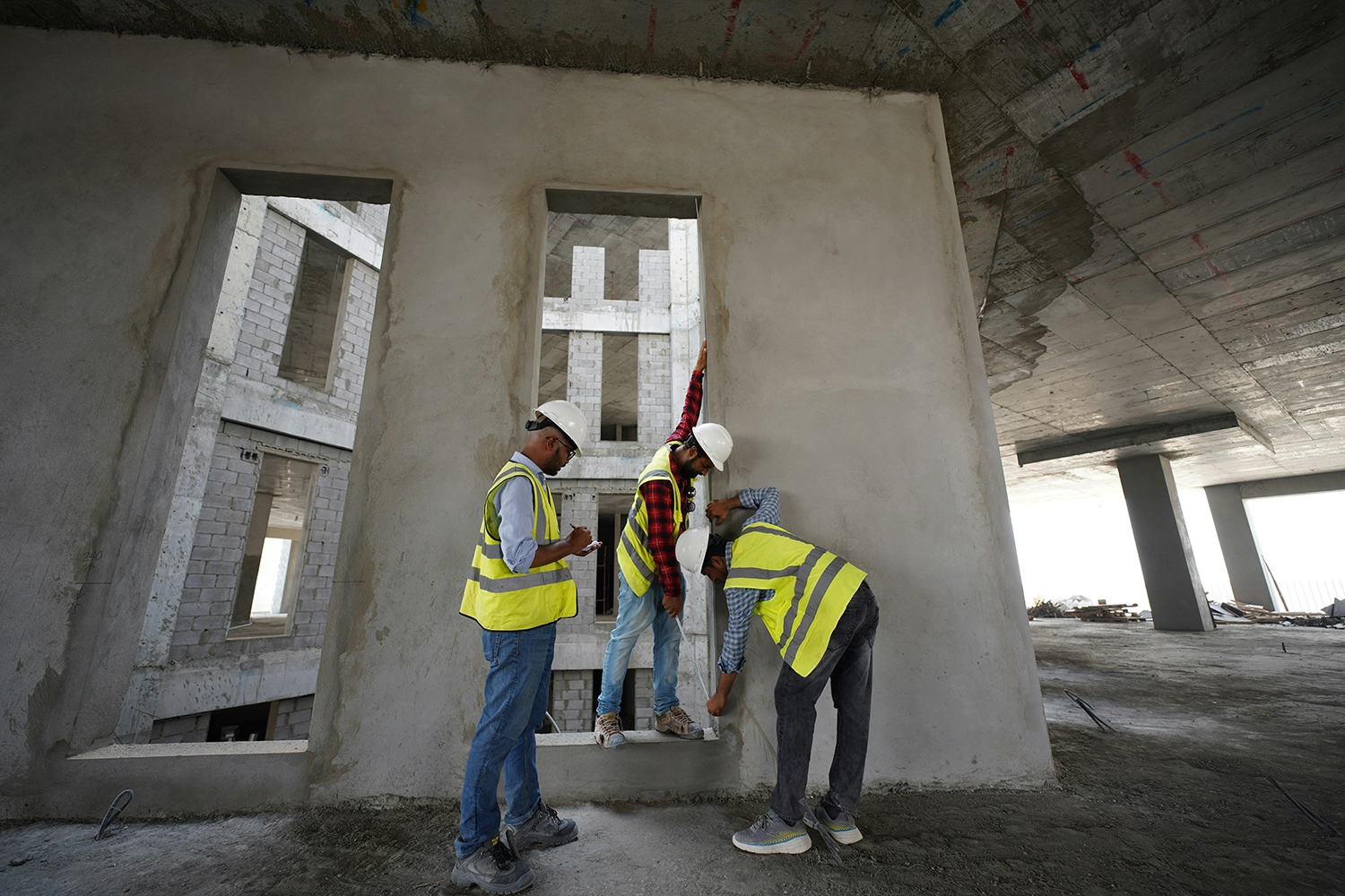 Artisan en plein travaux