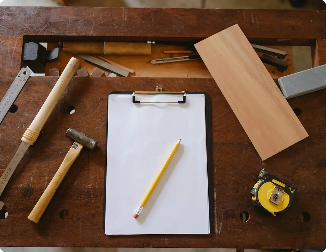 Outils sur établi